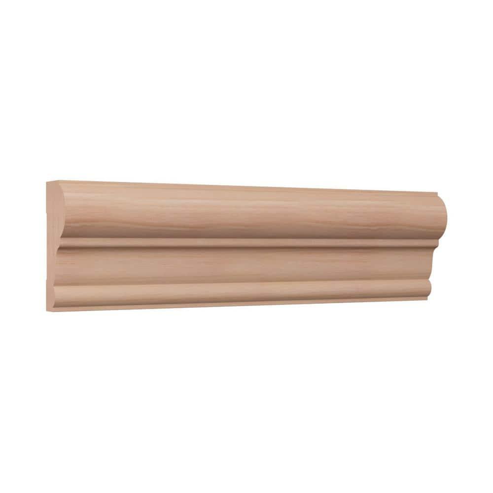 WM392 1"D x 2 3/8"W x 96"L Solid Wood Stain Chair Rail Molding