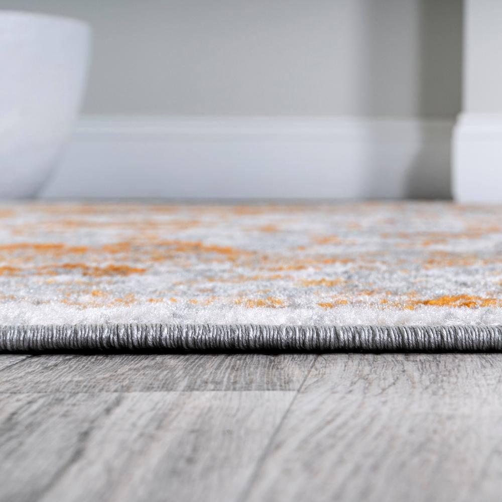 4'x6' Indhira Ornate Medallion Persian Area Rug, Orange/Cream - JONATHAN Y