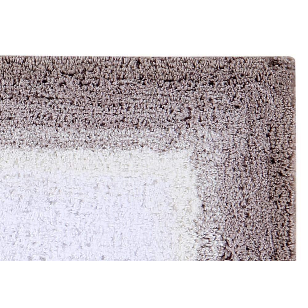Better Trends Torrent 100% Cotton Tufted Non- Slip Backing Bath Rug 24" Square - Beige