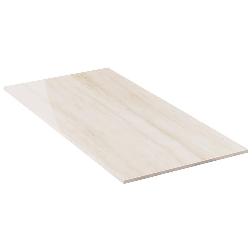 Roswell 11.72 in. x 23.69 in. Polished Porcelain Floor and Wall Tile (15.5 Sq. Ft. / Case)