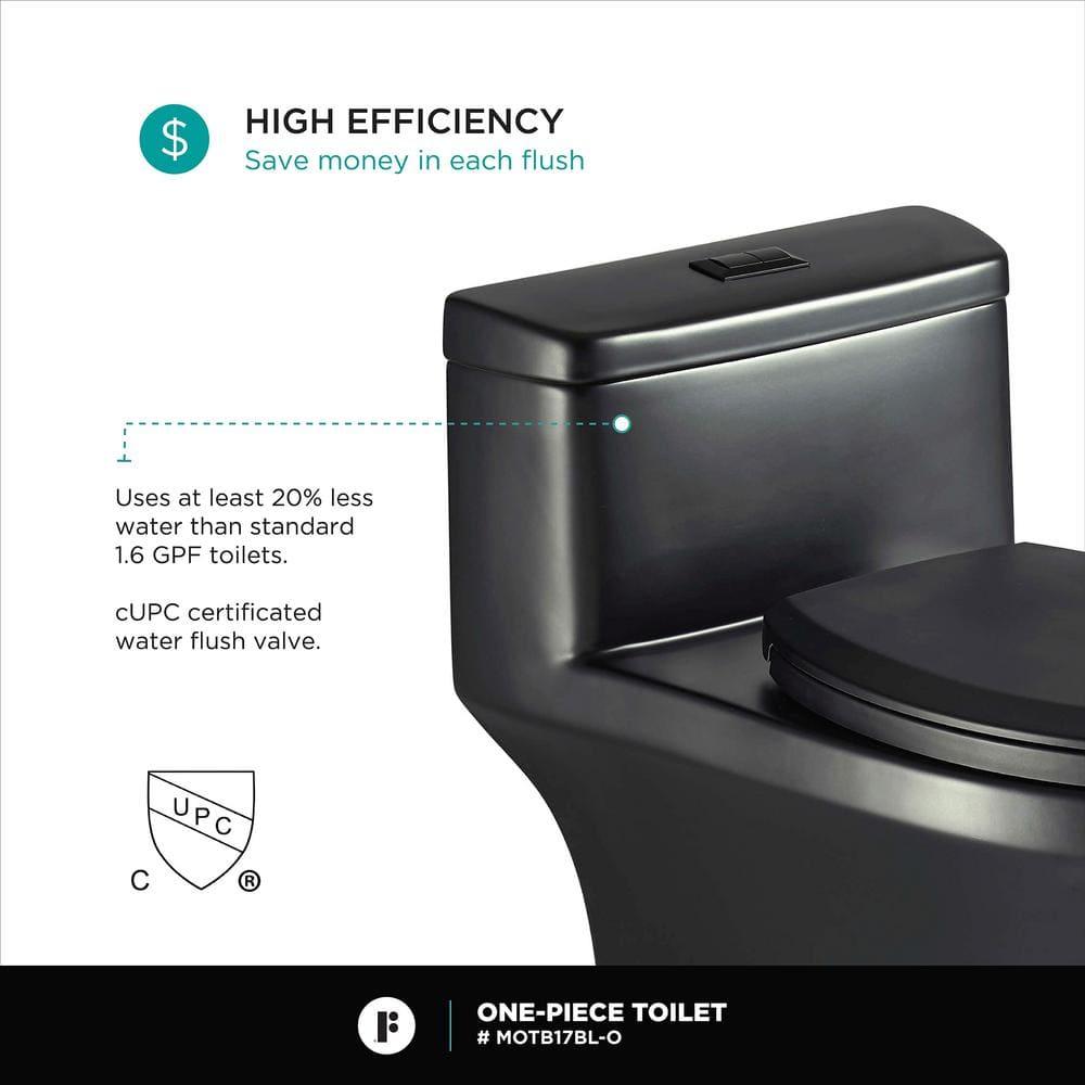Fine Fixtures 1.6 GPF Comfort Height One-piece Toilet