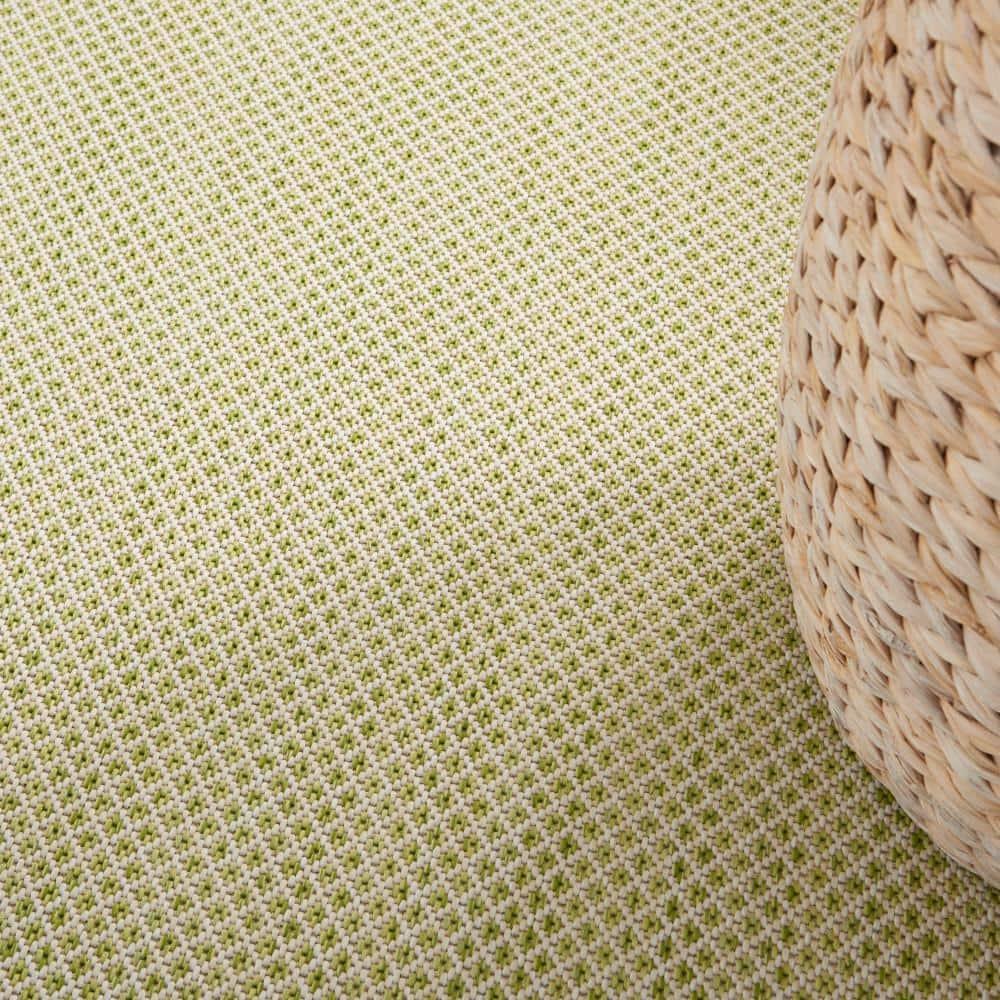 Nourison Courtyard COU01 Indoor/outdoor Area Rug - Ivory Green 6' x 9'
