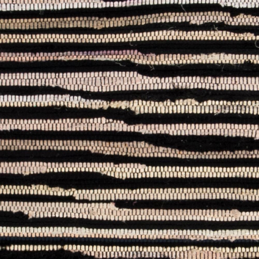 Rag Rug RAR130 Hand Woven Indoor Accent Rug - Black/Multi - 2'x3' - Safavieh.