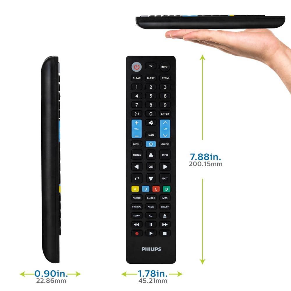 Samsung 4-Device Samsung Replacement Universal TV  Remote Control in Black, SRP4319S/27