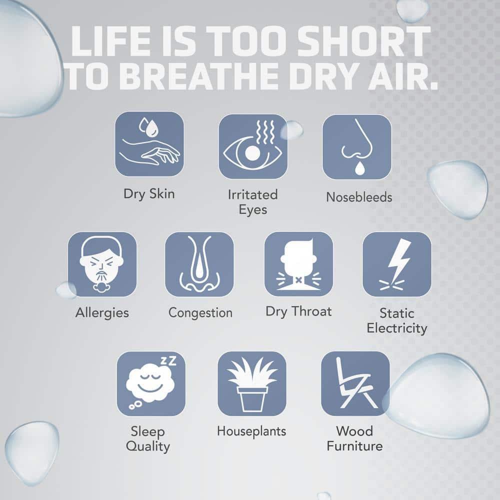 Guardian Technologies PureGuardian 1 Gal. Cool Mist Ultrasonic Tower Humidifier 320 Sq. Ft.