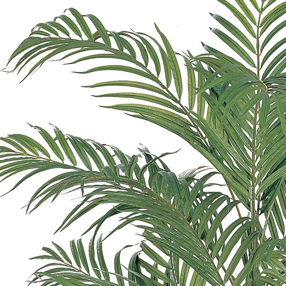 4ft Artificial Areca Palm Tree in Pot - Nearly Natural: Indoor Botanical Decor, Unlit Green Faux Plant
