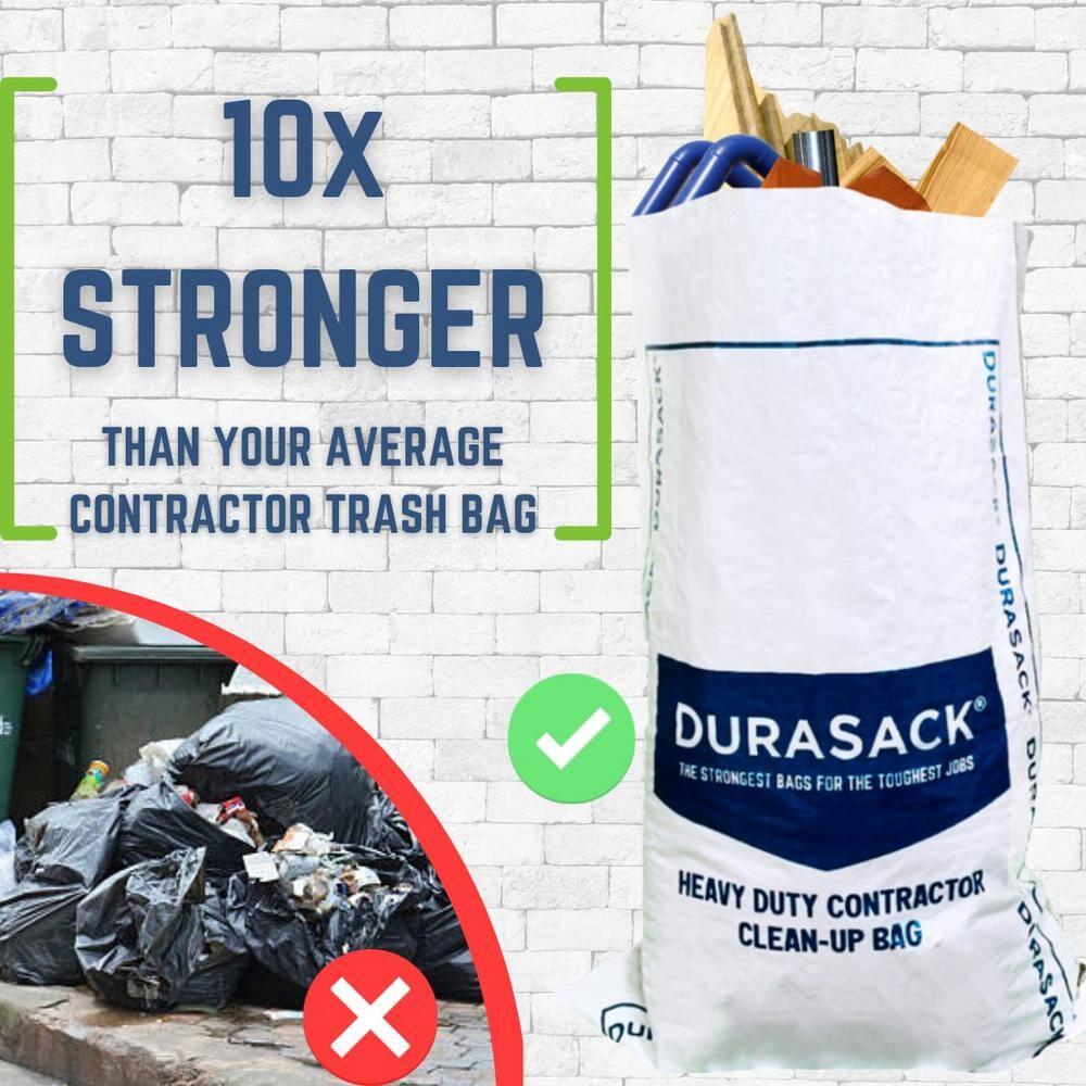 DURASACK® Woven Contractor Clean-Up Bags, Heavy Duty, 30" x 45", 40 Gallon, 20 Count
