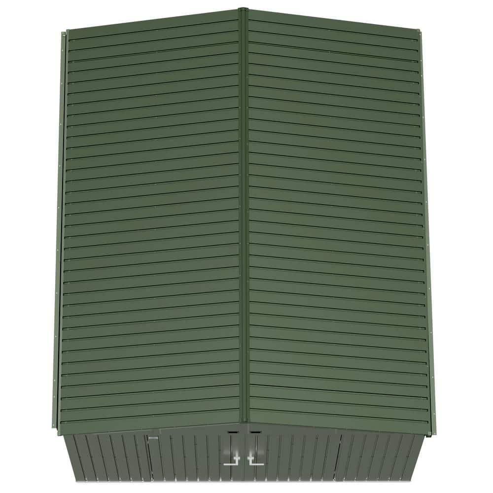 Arrow Scotts Lawn Care Storage Shed, 10x12, Green