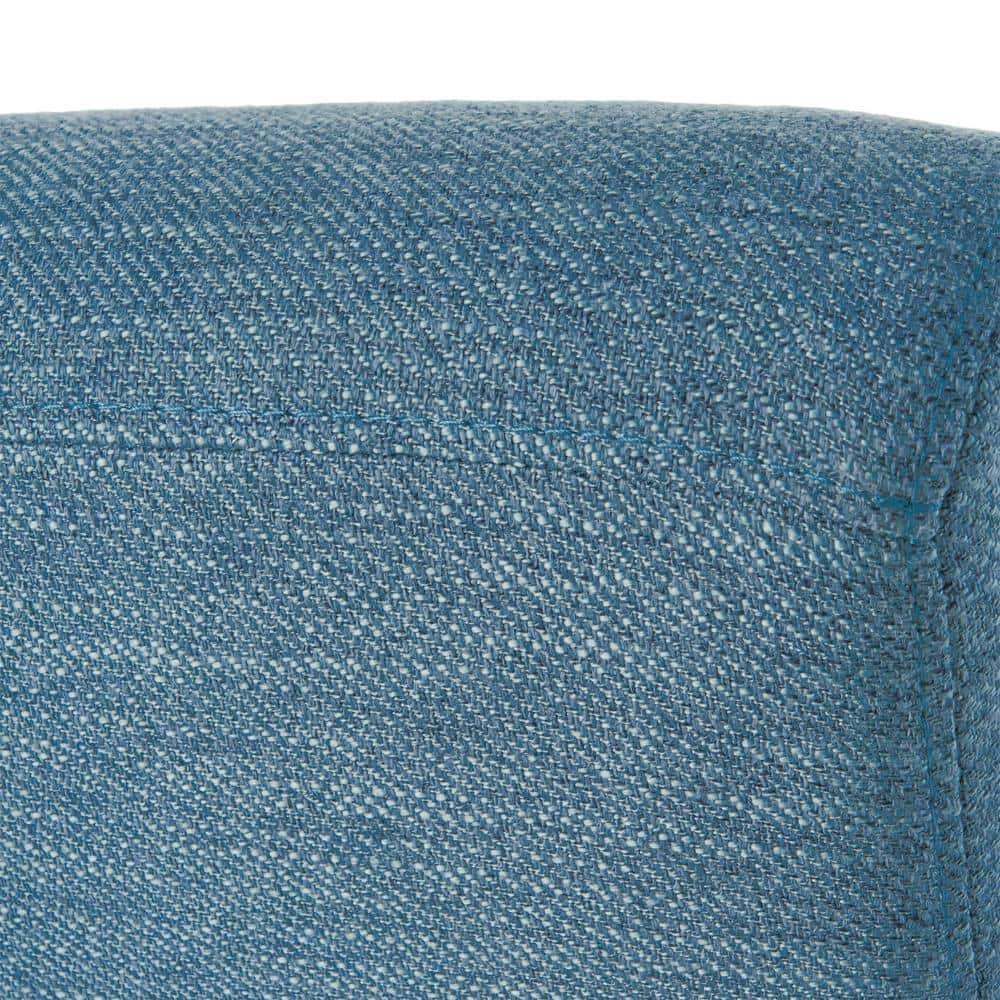 Christopher Knight Home Alexis Contemporary Fabric Push Back Recliner, Light Blue, Dark Brown