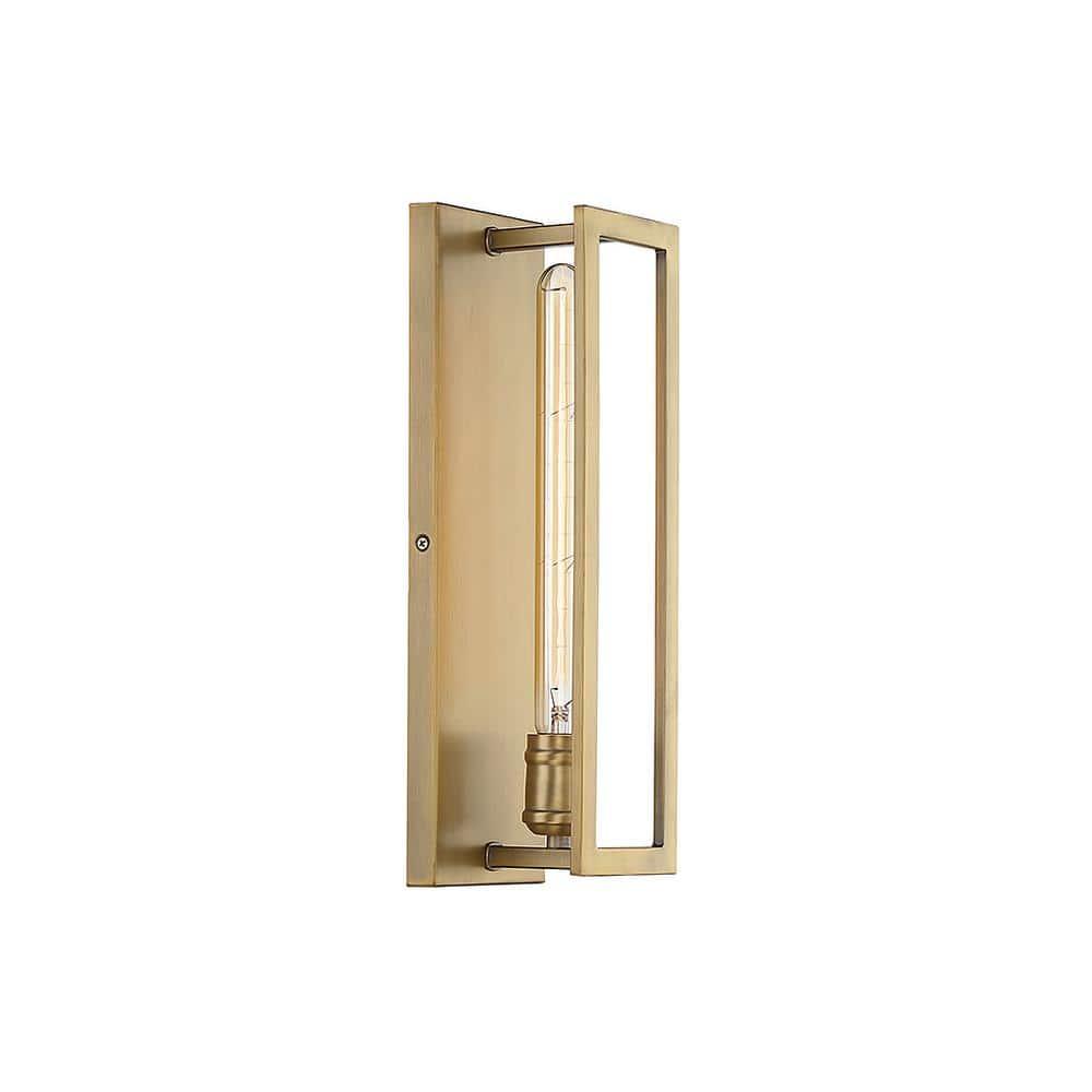 Savoy House Clifton 1 - Light Wall Light in  Warm Brass