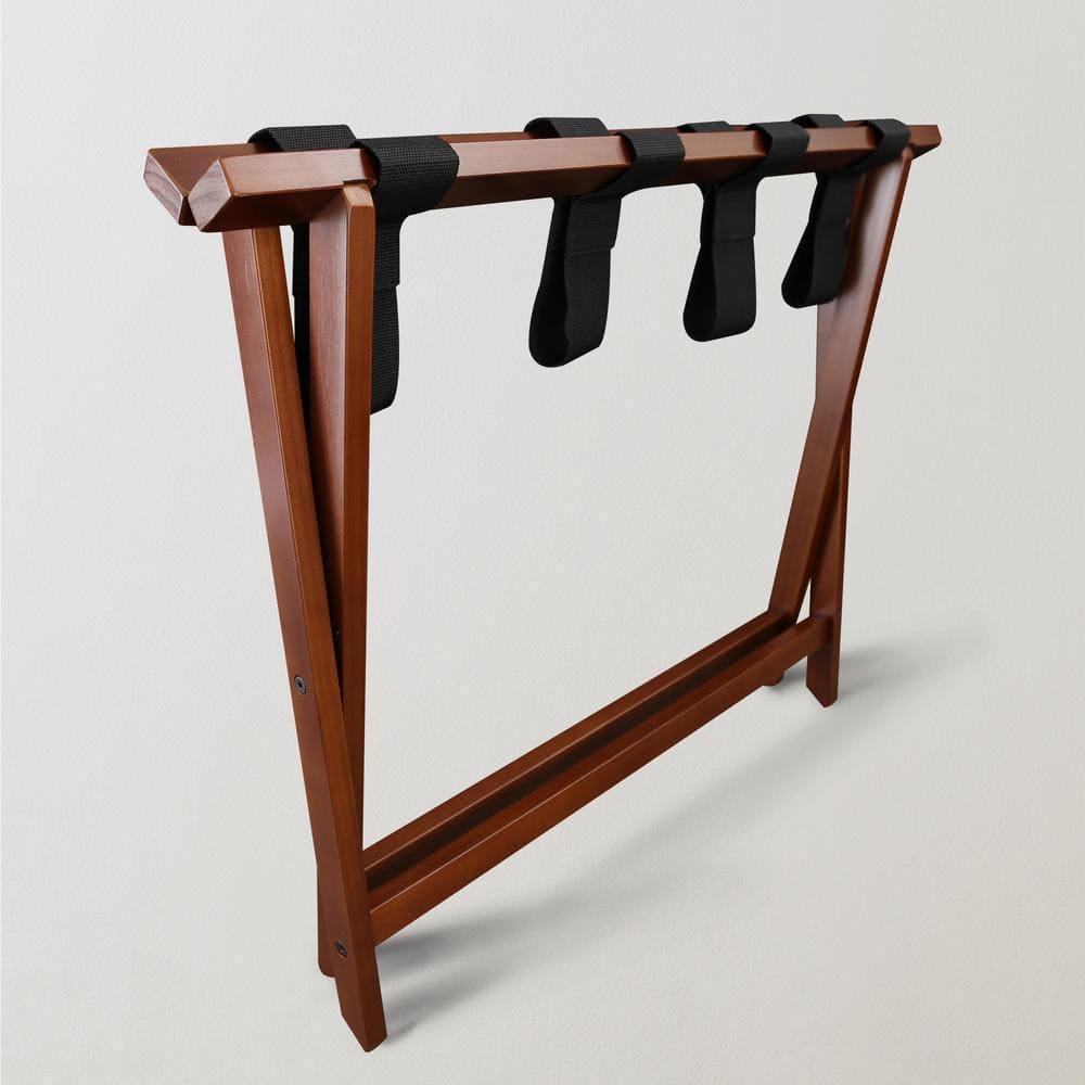 Heavy Duty 30" Extra Wide Luggage Rack - Walnut