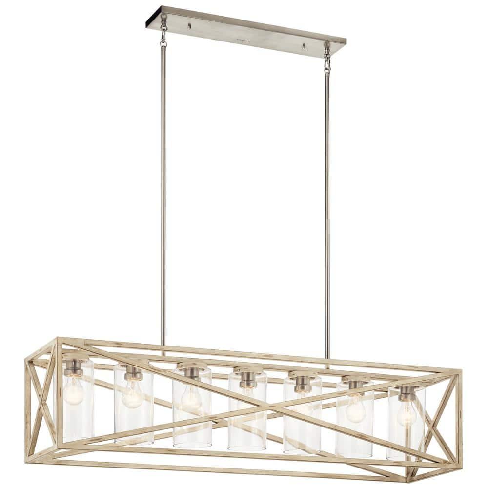 Kichler Lighting Moorgate 7 - Light Chandelier in  Distressed Antique White