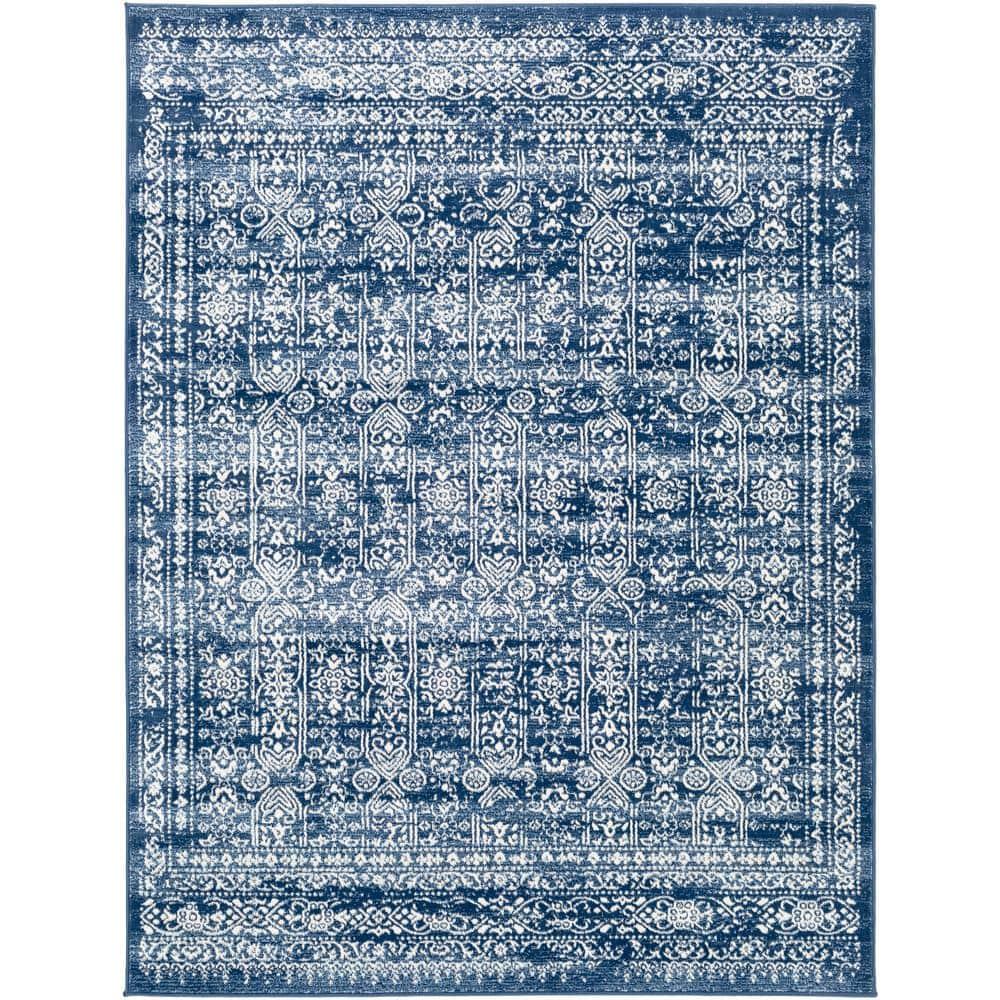 Livabliss Roma Vintage Oriental Area Rug,5'3" x 7'1",Dark Blue