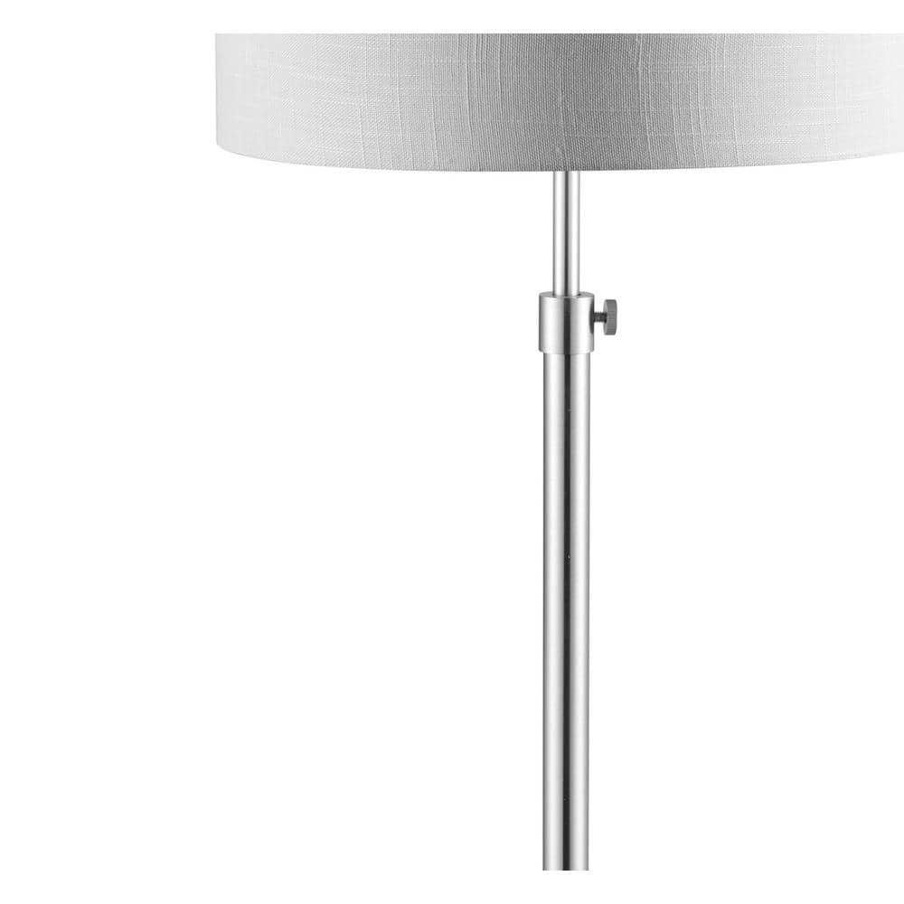 JONATHAN Y JYL3022C June 65" Adjustable Metal/Marble LED Floor Lamp, Modern, Contemporary, Glam for living room, dinning room, bedroom, office Bulb Included, Chrome