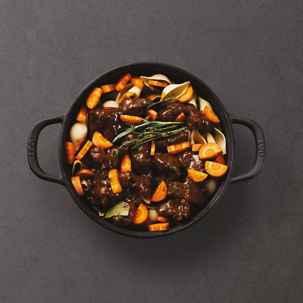BergHOFF BergHOFF Graphite 3Pc Cast Iron Enamel Cookware Set, Covered Dutch Oven and Grill Pan