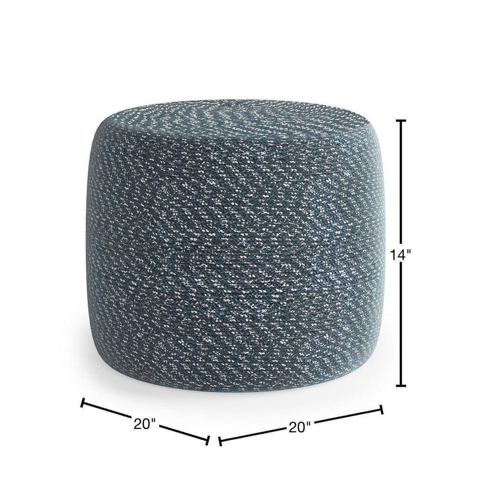 Simpli Home Bayley Upholstered Pouf