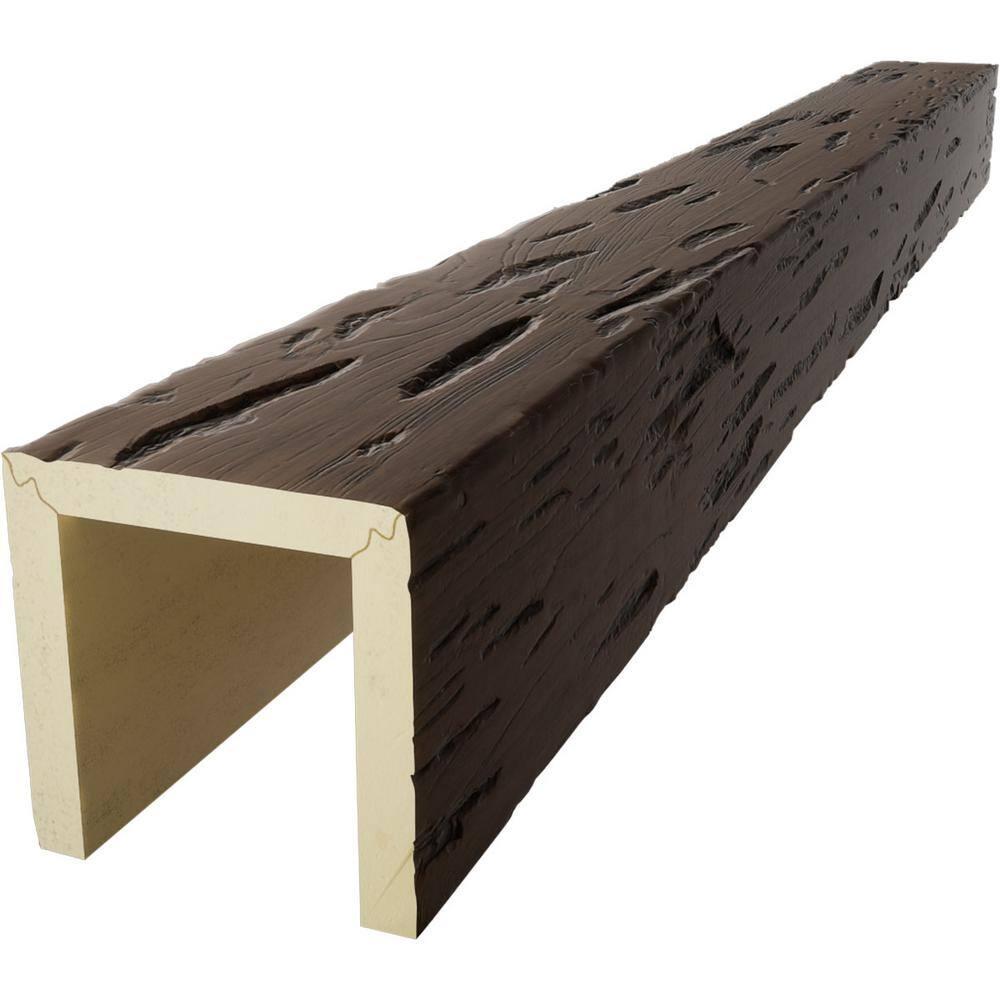 Ekena Millwork Pecky Cypress Endurathane Faux Wood 3-Sided Ceiling Beam (U-beam) | Wayfair