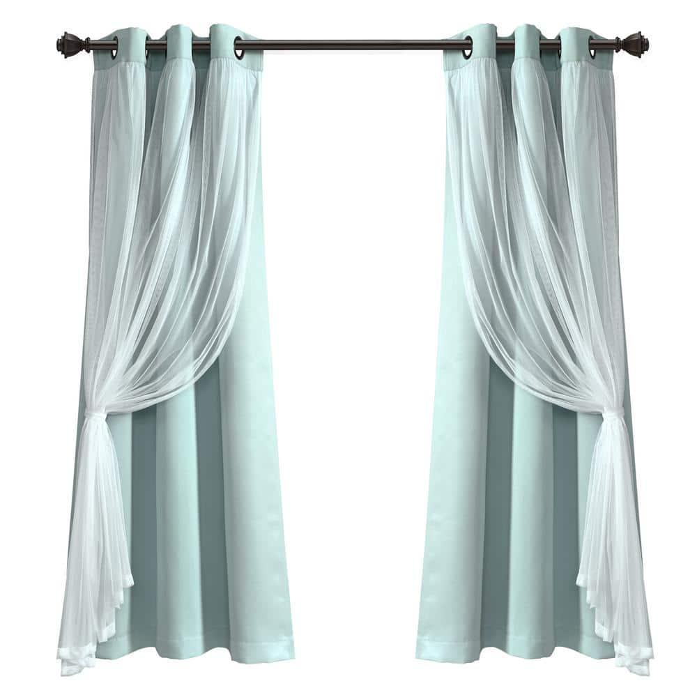 Lush Decor Polyester Blackout Curtain Pair (Set of 2)