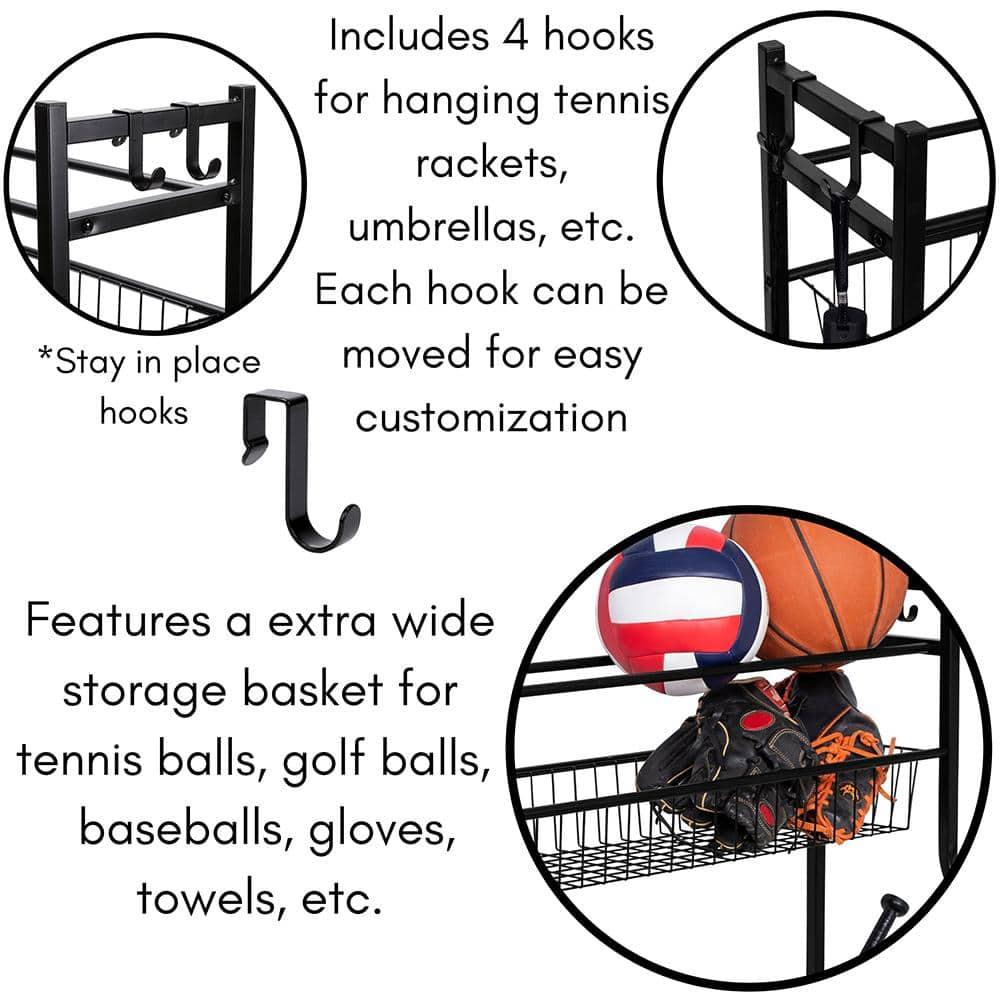 BirdRock Home 11439 Metal Freestanding Multi-Use Sports Rack