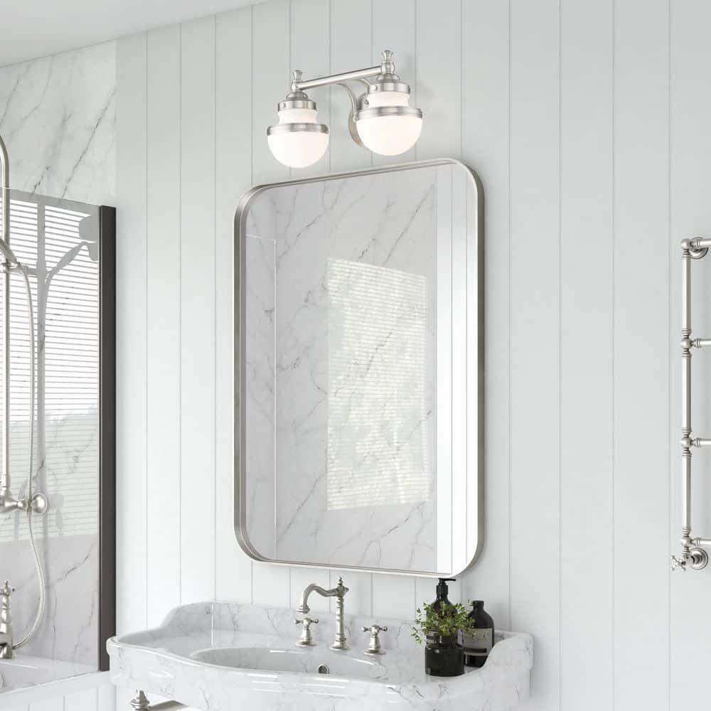 Livex Lighting Oldwick 2 - Light Vanity in  Brushed Nickel