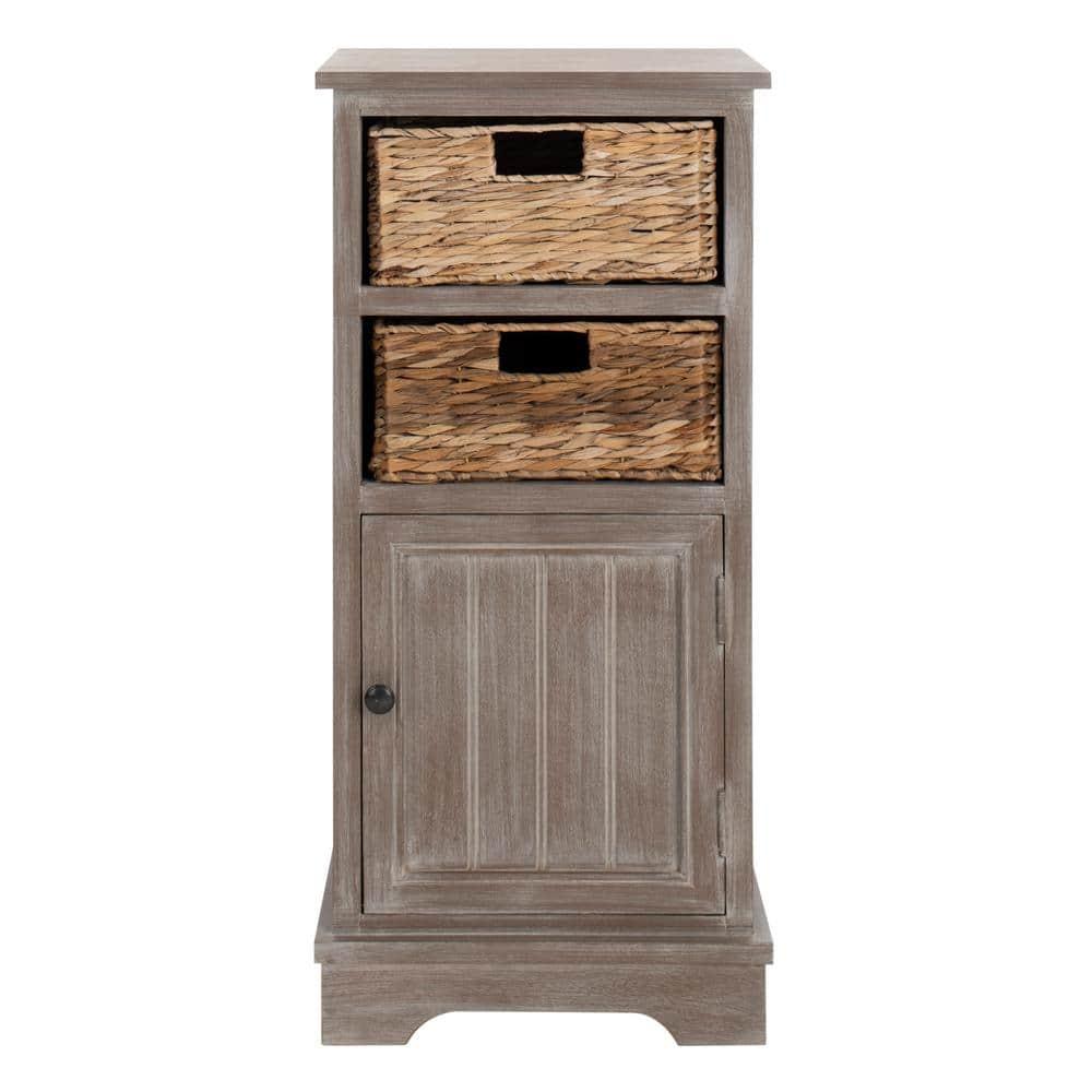 Connery Cabinet - AMH5742 - White Washed - Safavieh Couture