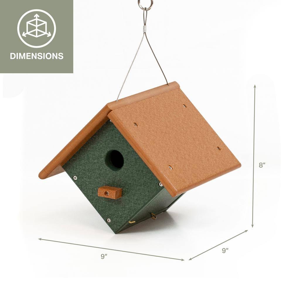 Outdoor Leisure Products 8'' H x 9'' W x 9'' D Hanging No Additional Durability Birdhouse
