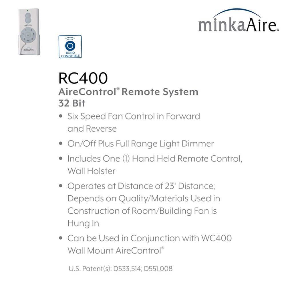 Air Ceiling Fan Remote & Wall Controls