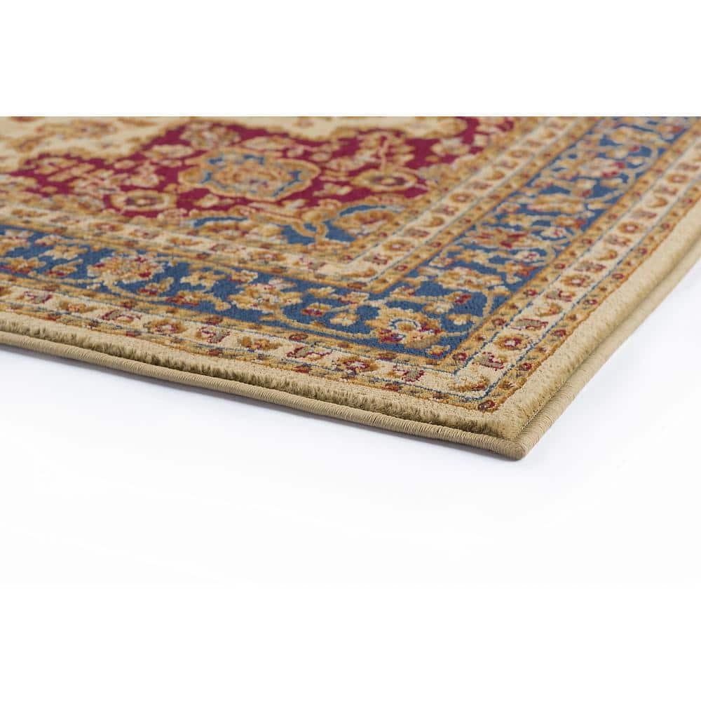 Sensation Border Ivory 9 ft. x 12 ft. Indoor Area Rug