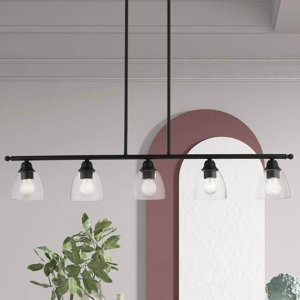 Livex Lighting Montgomery 5 - Light Chandelier in  Black