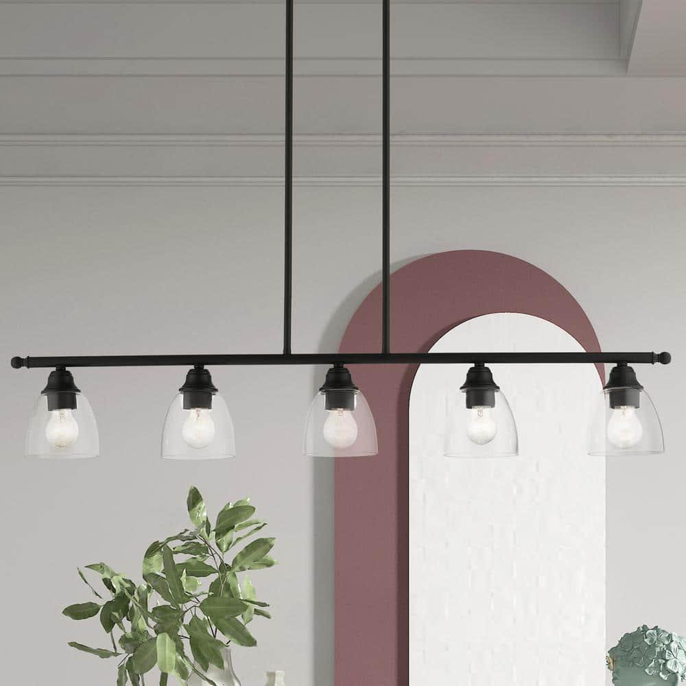 Livex Lighting Montgomery 5 - Light Chandelier in  Black