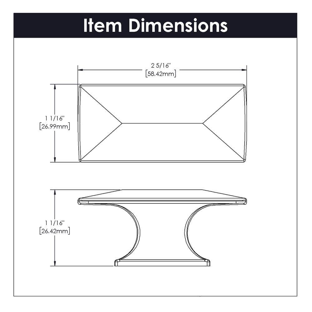 Bungalow Rectangle Knob