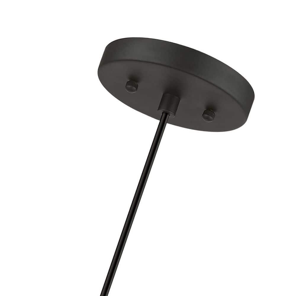 Livex Lighting Devoe 1 - Light Pendant in  Black/Brushed Nickel