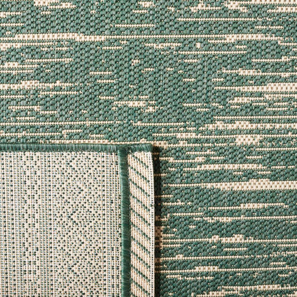 Courtyard CY8061 Power Loomed Indoor and Outdoor Area Rug - Dark Green/Beige - 5'3"x7'7" - Safavieh