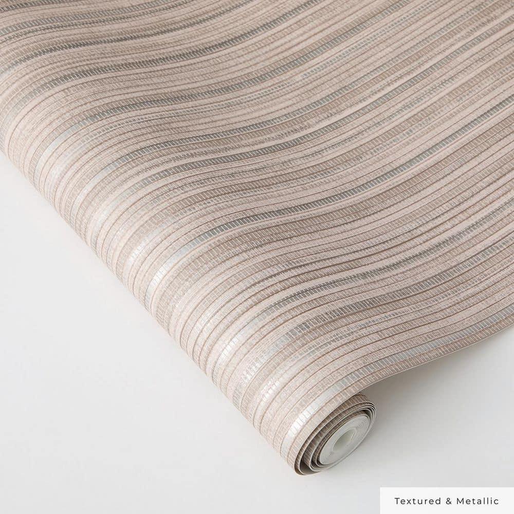 Tempaper & Co. 28 sq ft Faux Horizontal Grasscloth Removable Peel and Stick Wallpaper Textured Neutral : Vinyl, Self-Adhesive