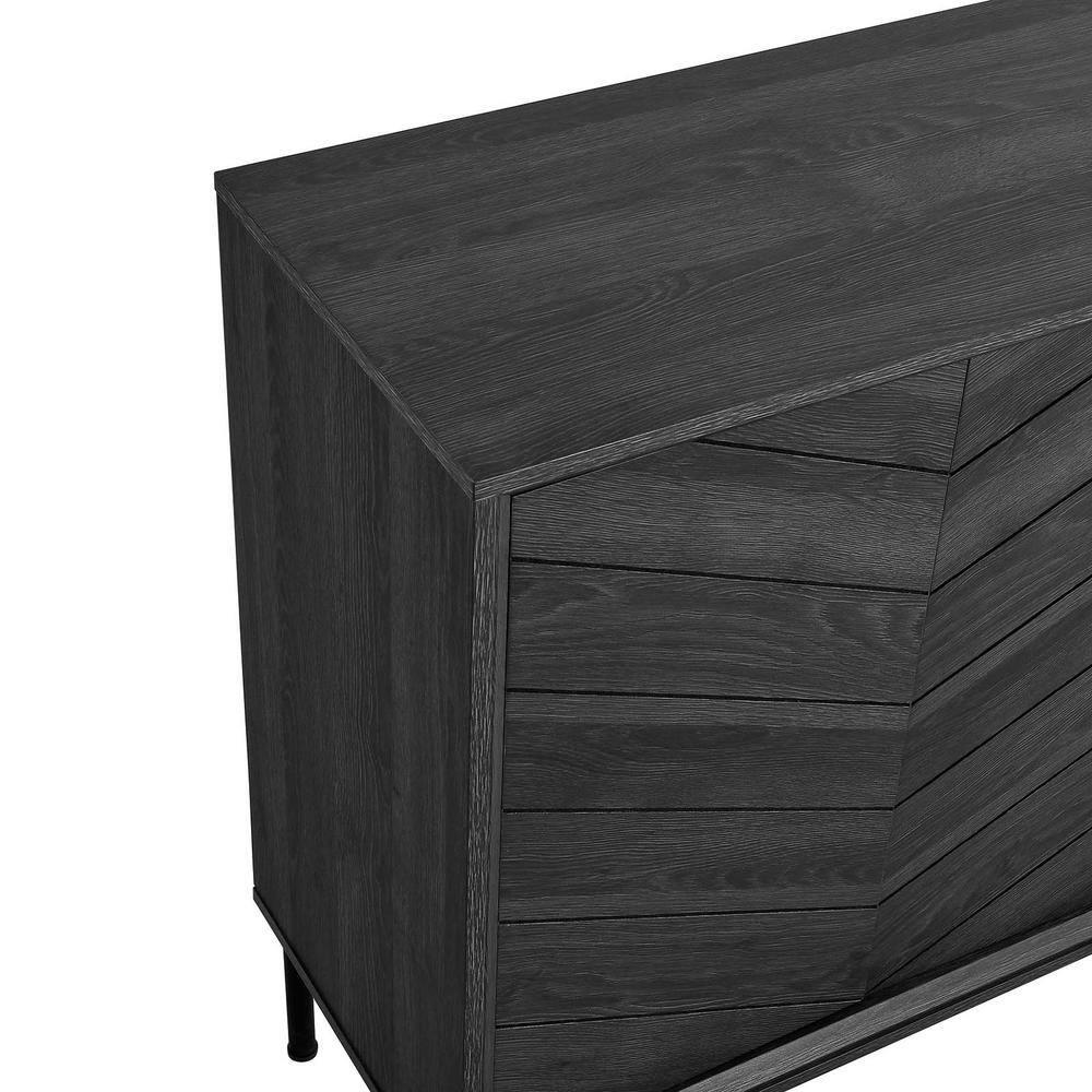 Modway Harper Chevron Sideboard in Black