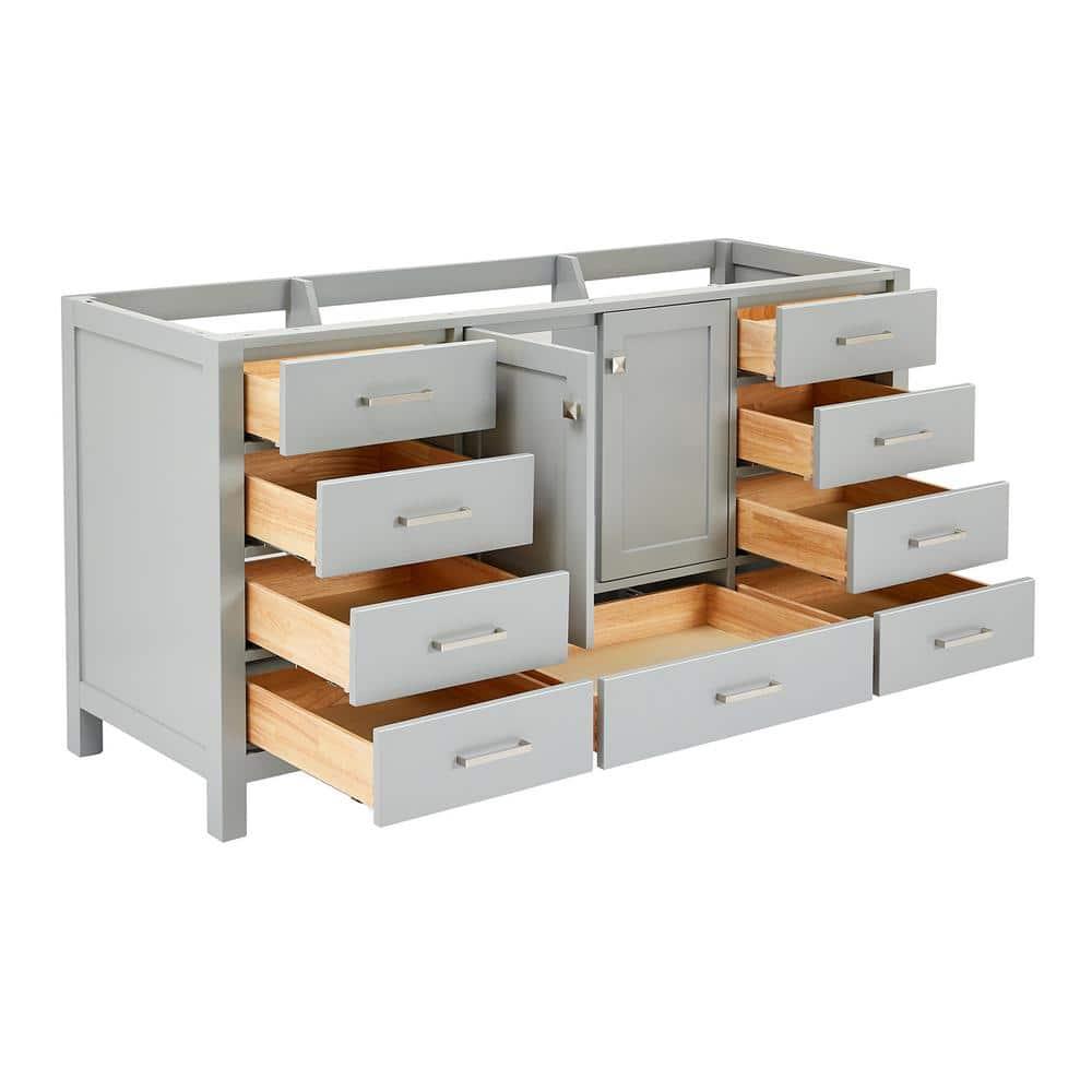 Ariel A067s-Bc Cambridge 66" Single Free Standing Vanity Cabinet Only - Grey