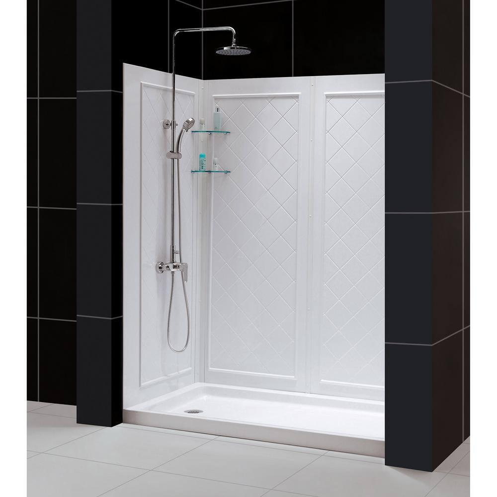 Visions 60" x 30" x 76.75" Sliding Frameless Shower Door
