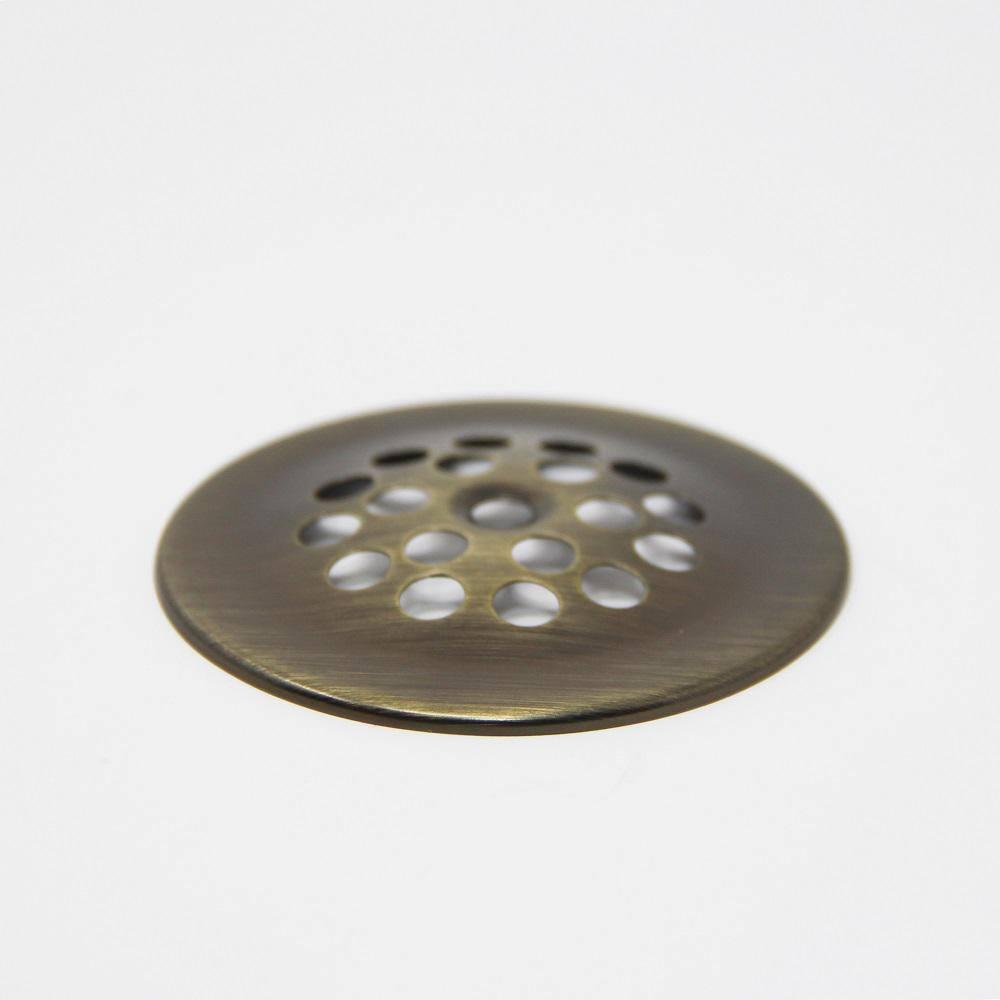 PF WaterWorks Bathtub/Bath Tub Drain Shoe Grid/Strainer Cover with Matching Screw;Antique Brass; PF0915-AB