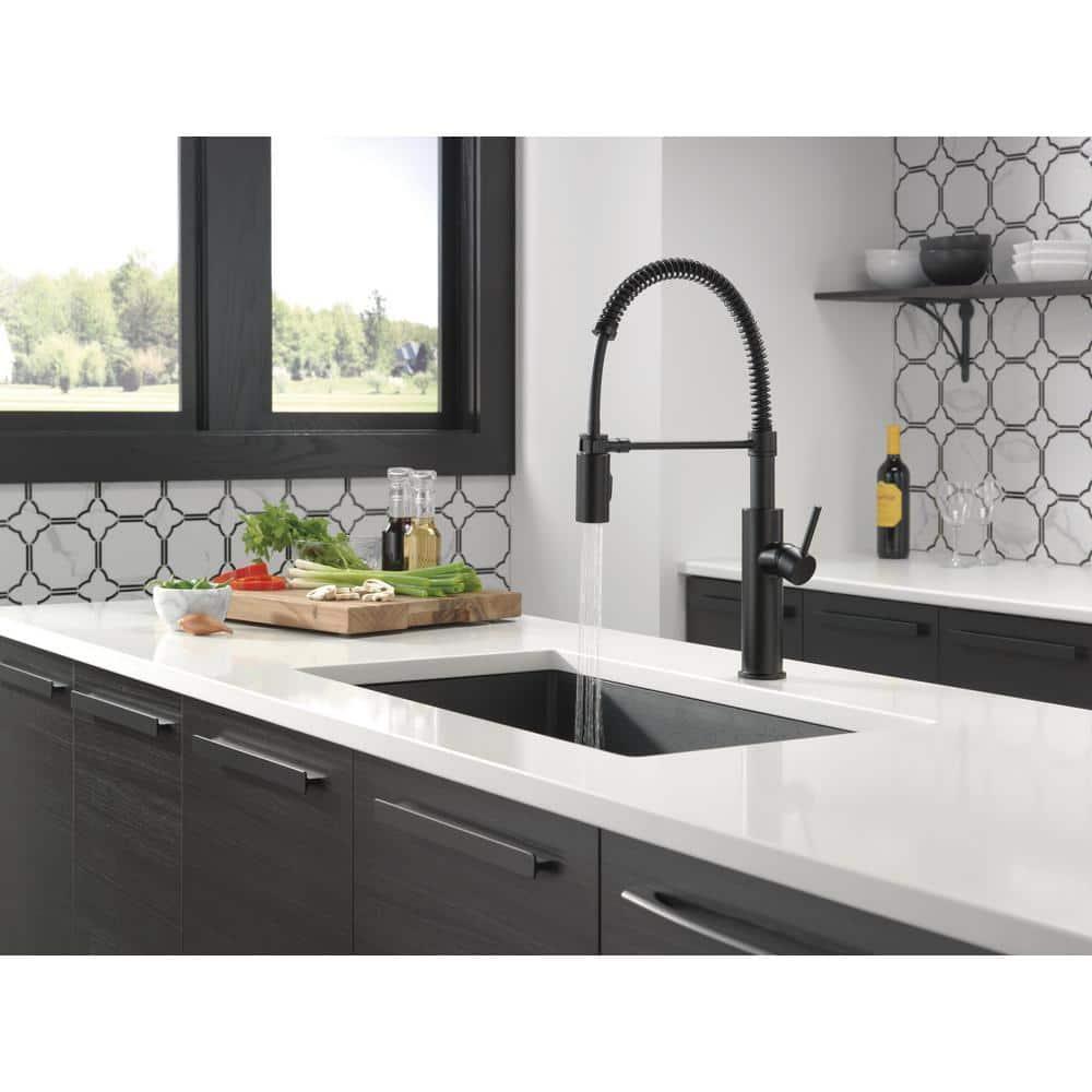 Antoni Pro Commercial Pull Down Sprayer Kitchen Sink Faucet
