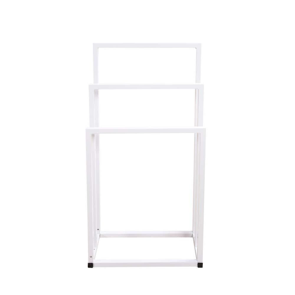 Kselythan 3 Tiers Metal Towel Rack, Freestanding Towel Rack, Blanket Drying Stand Holder for Outdoor Pool Bedroom Living Room Bathroom