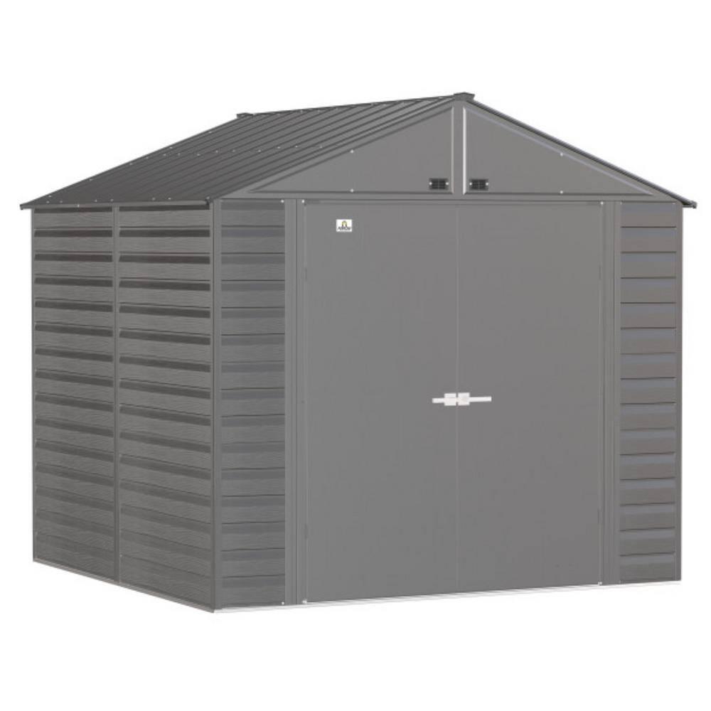 Arrow 8 ft. W x 8 ft. D Galvanized Steel Storage Shed