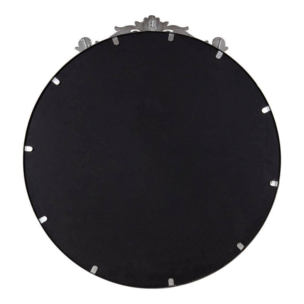 Kate and Laurel Arendahl Metal Round Mirror, 24" Diameter, Silver