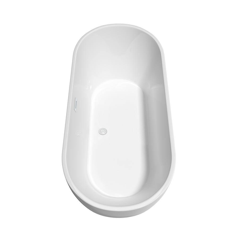 Brooklyn 67'' x 30'' Freestanding Soaking Acrylic Bathtub