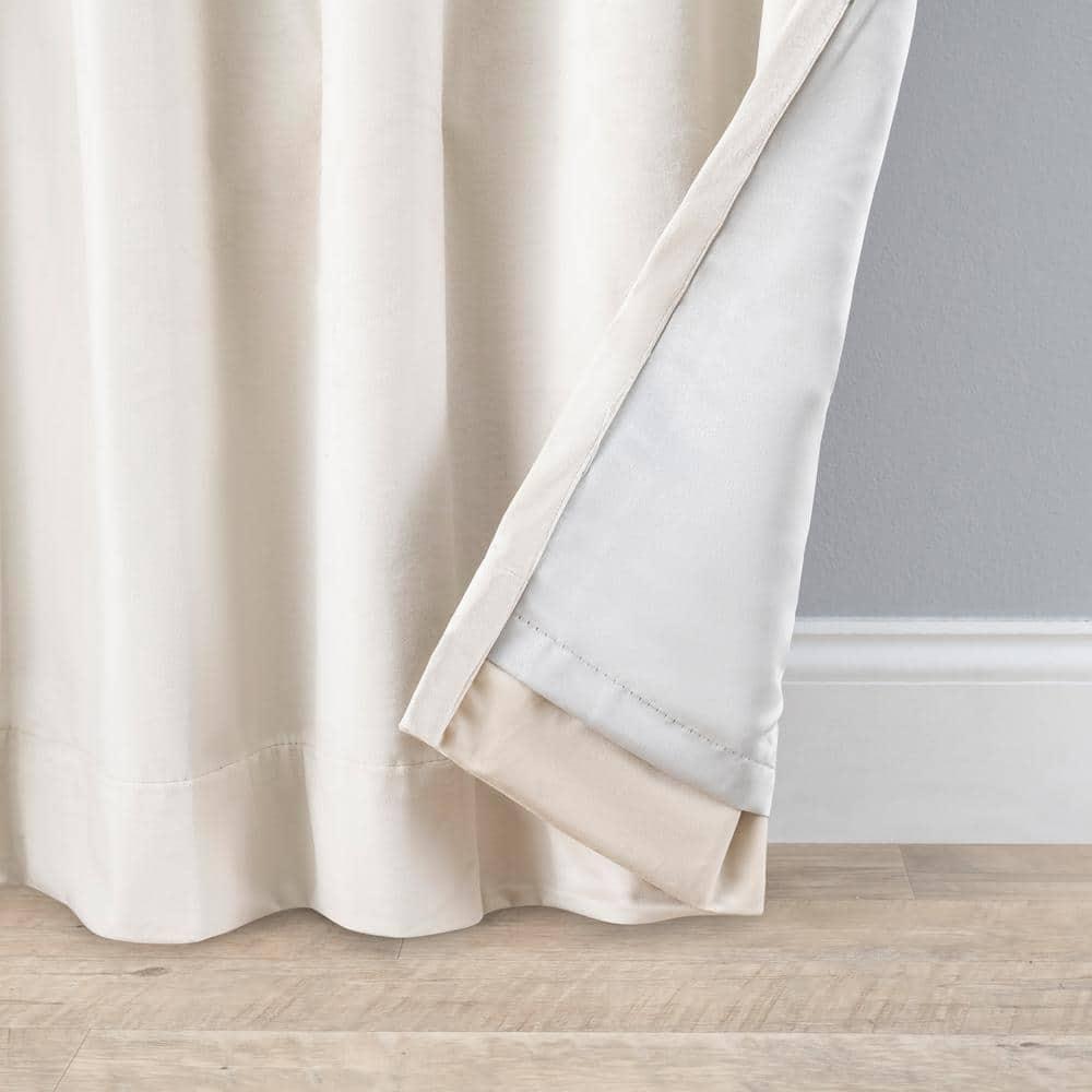 Everly Quinn Premium Velvet Myreon Solid Color Blackout Thermal Rod Pocket Single Curtain Panel Liner