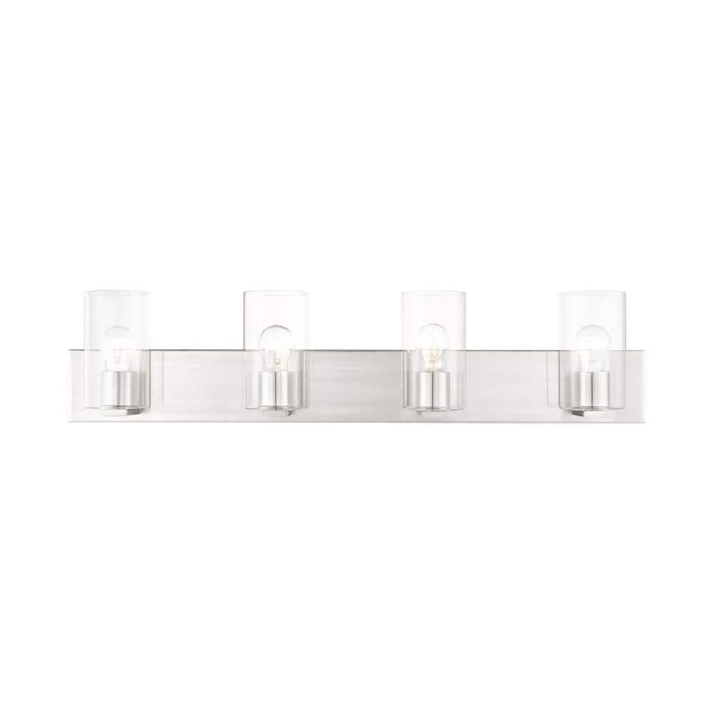 Livex Lighting Zurich 4 - Light Vanity in  Brushed Nickel