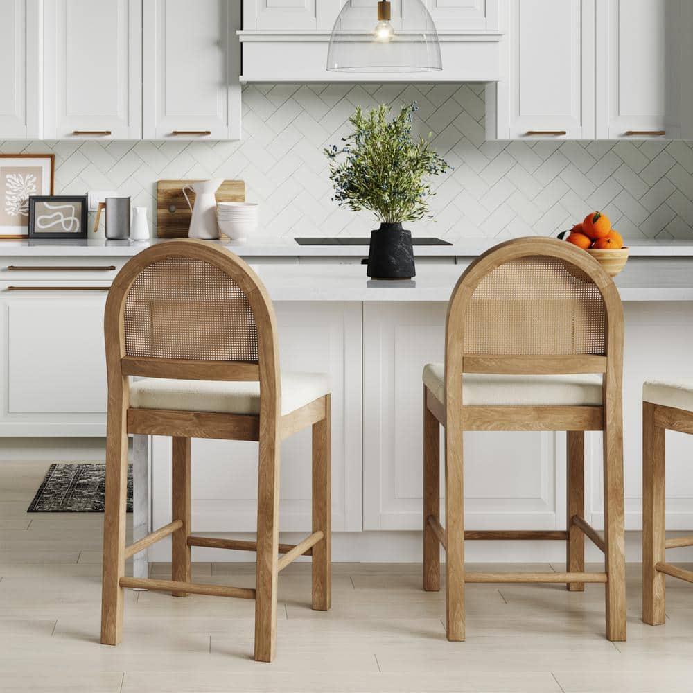Nathan James Boucle Counter Stool & Reviews | Wayfair