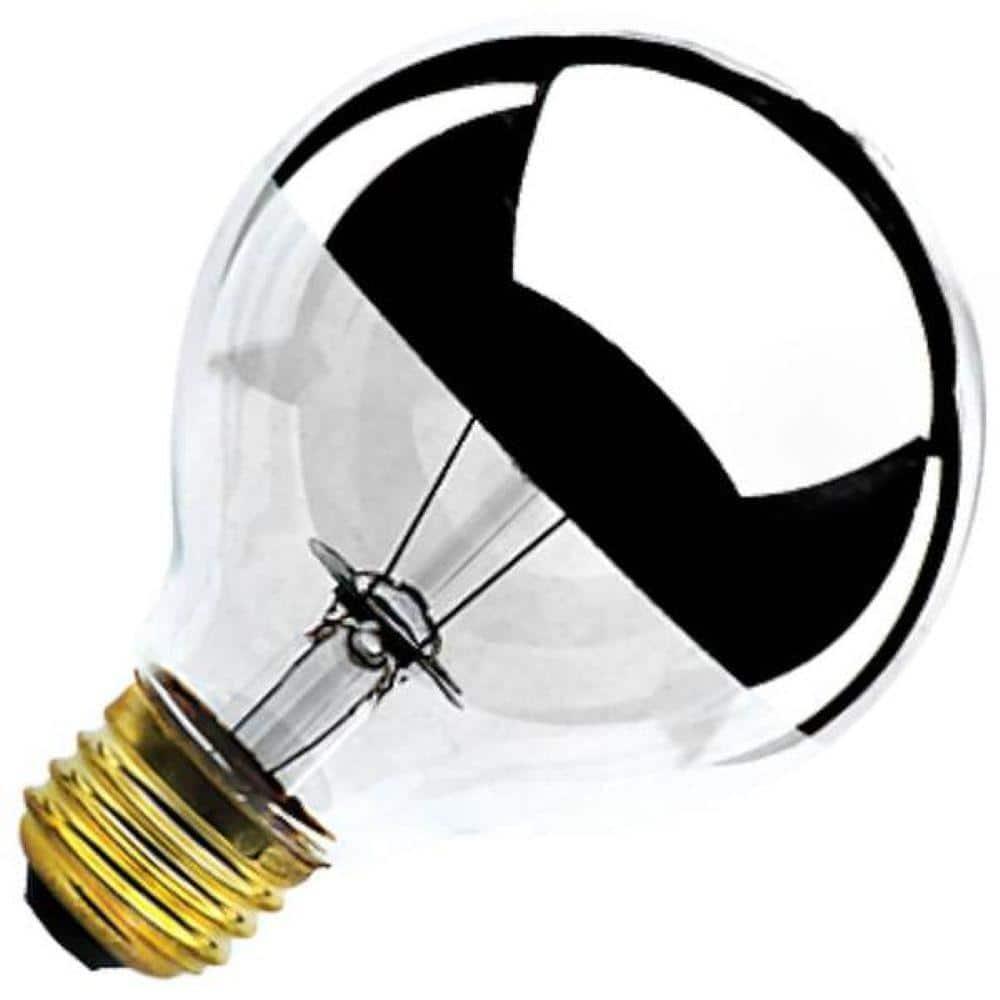 100-Watt Warm White Half Chrome Decorative Incandescent Bulb Pack