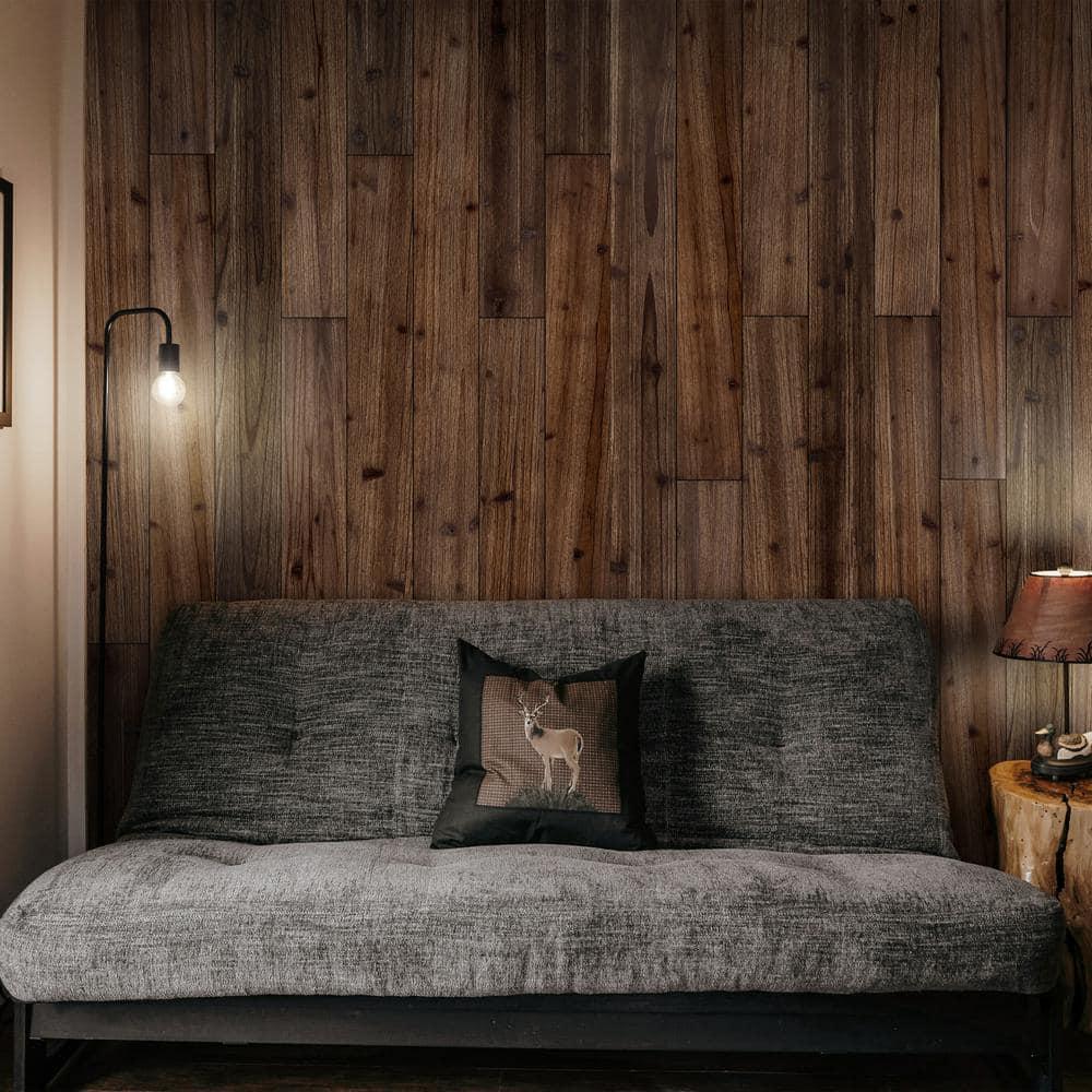 47.25" L x 4.75" W Solid Barn Wood Wall Planks Decorative Wall Paneling