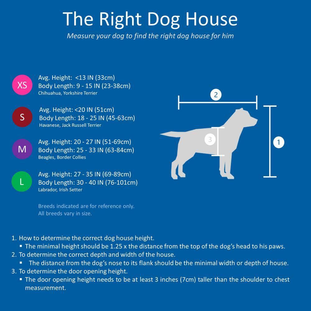 TRIXIE TRIXIE natura Classic Dog House, Flat Hinged Roof, Adjustable Legs, Elevated Pet Shelter