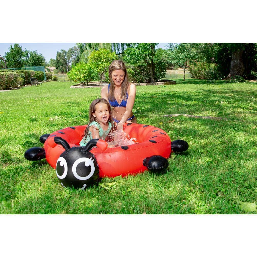 Poolmaster Ladybug Kiddie Wading Pool - Inflatable Swimming Pool for Kids